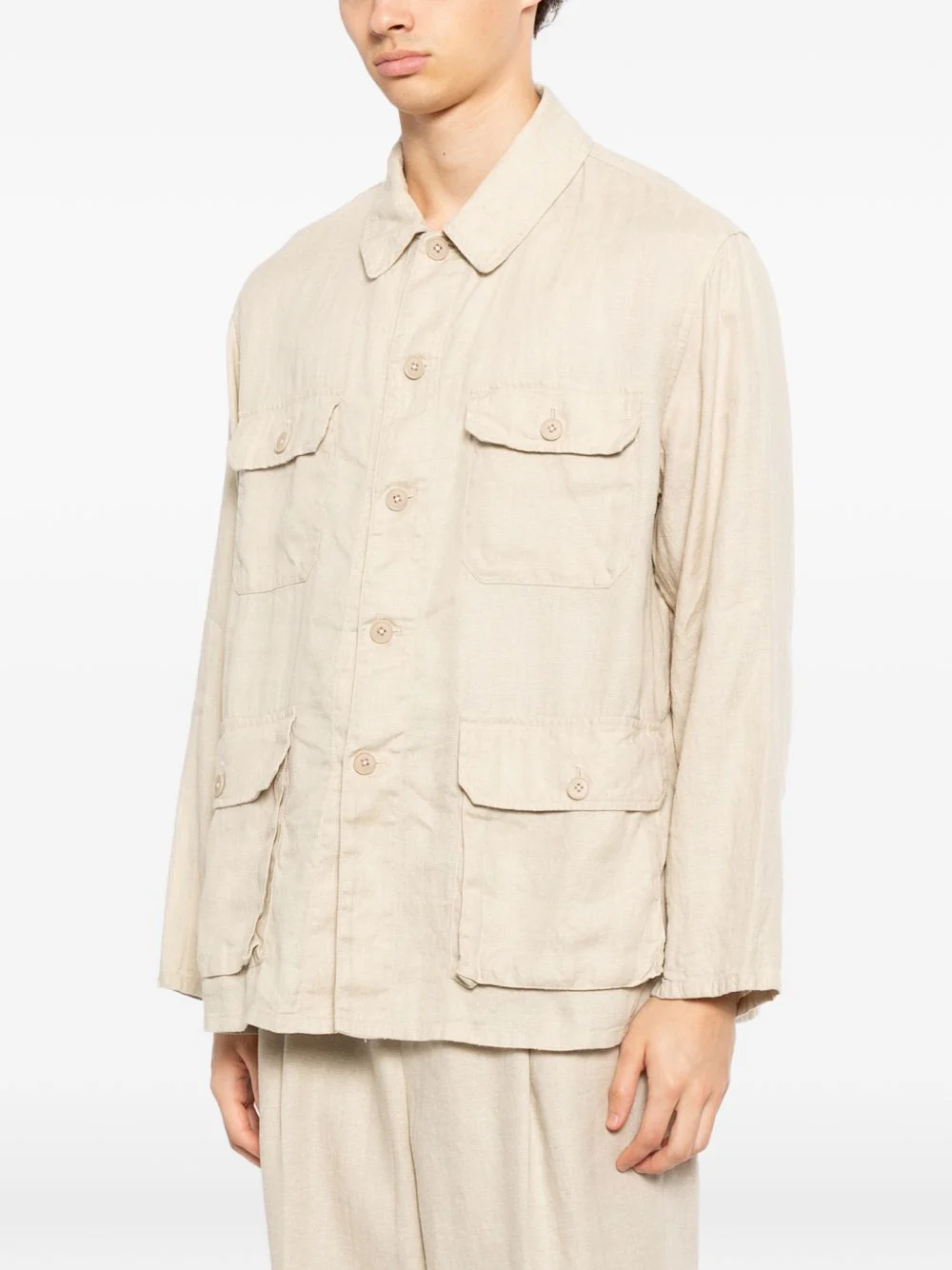 Flap Pockets Jacket - Image 3