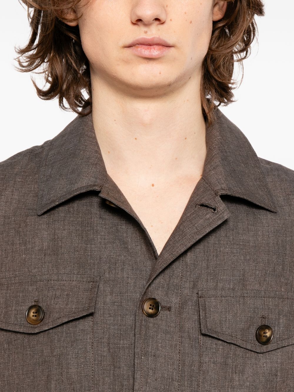 Flap Pockets Shirt Jacket - Image 4