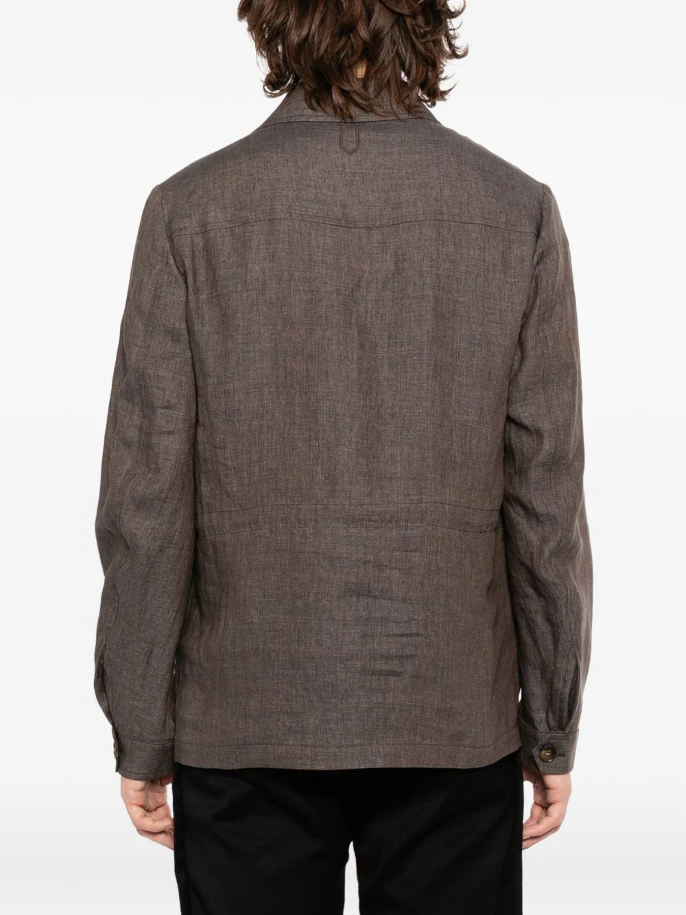 Flap Pockets Shirt Jacket - Image 5