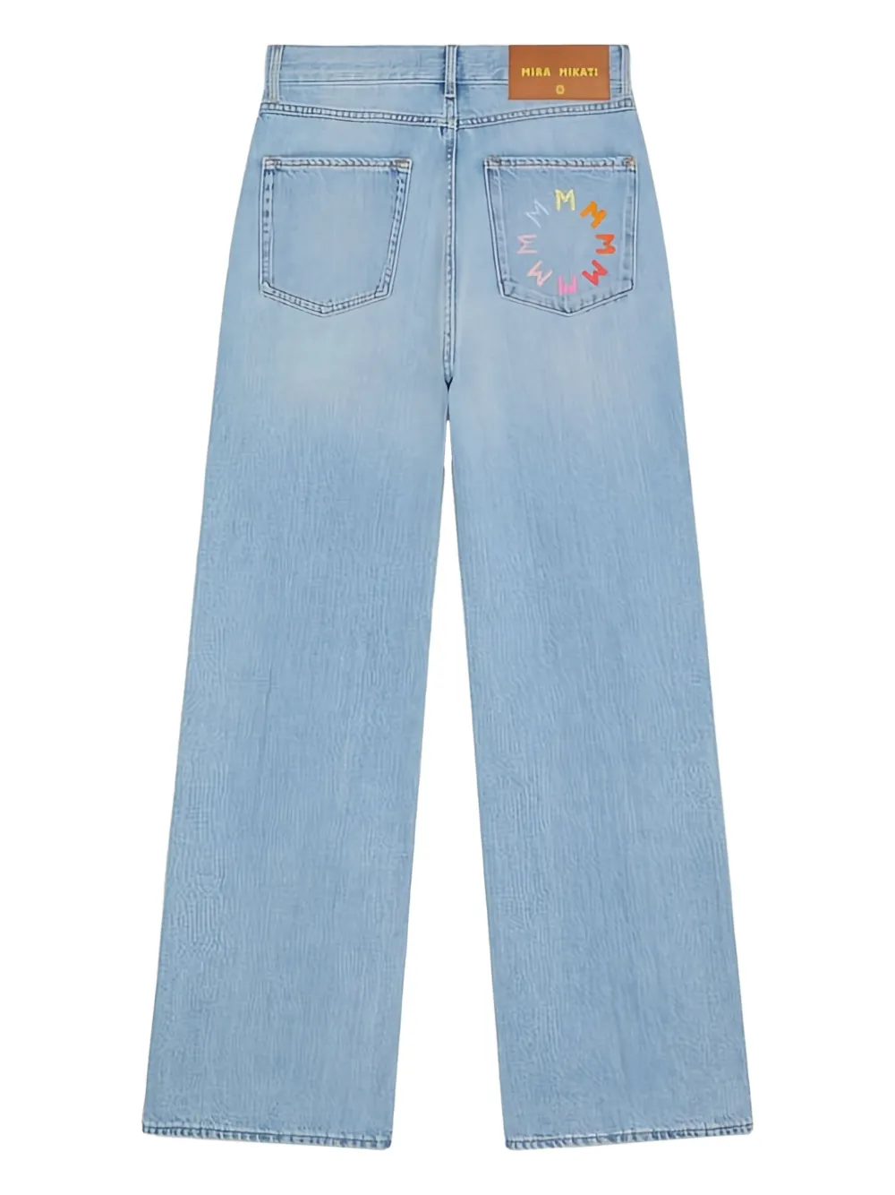 Floral-Embroidered Jeans - Image 2