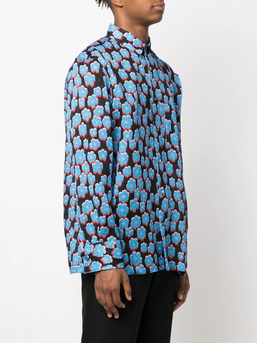 Floral-Print Cotton Shirt - Image 4