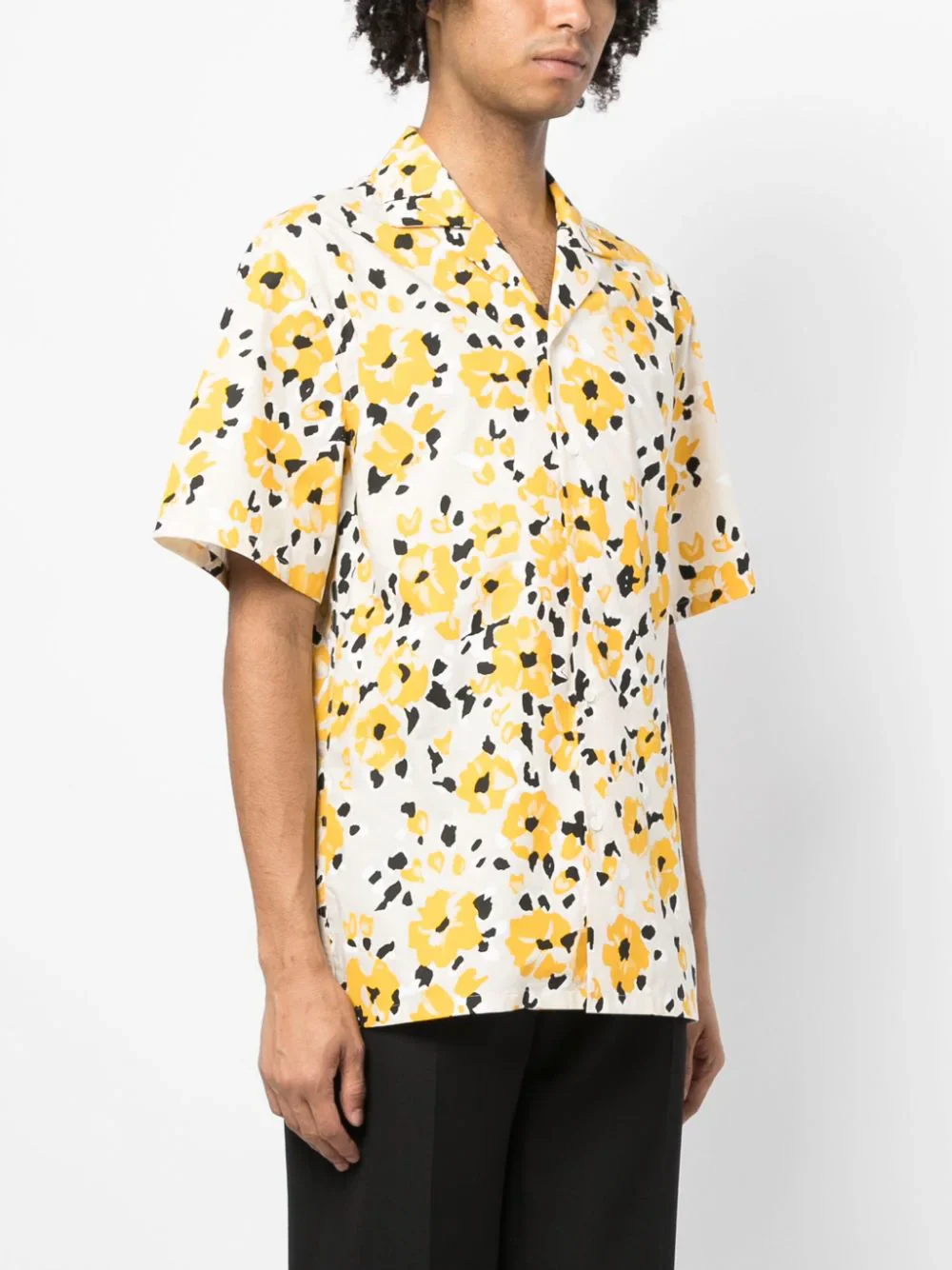 Floral-Print Cotton Shirt - Image 3