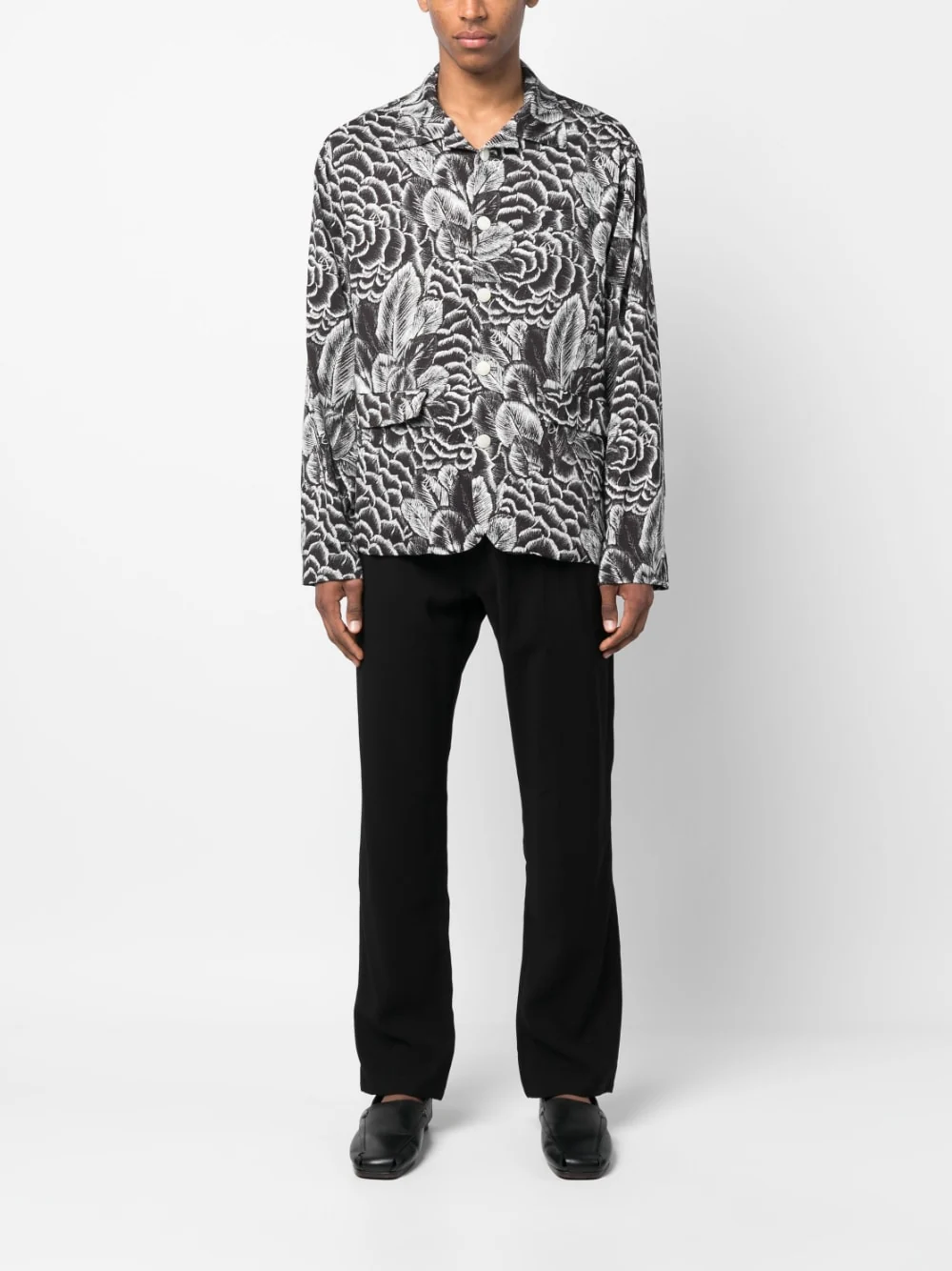 Floral-Print Long-Sleeve Shirt - Image 5