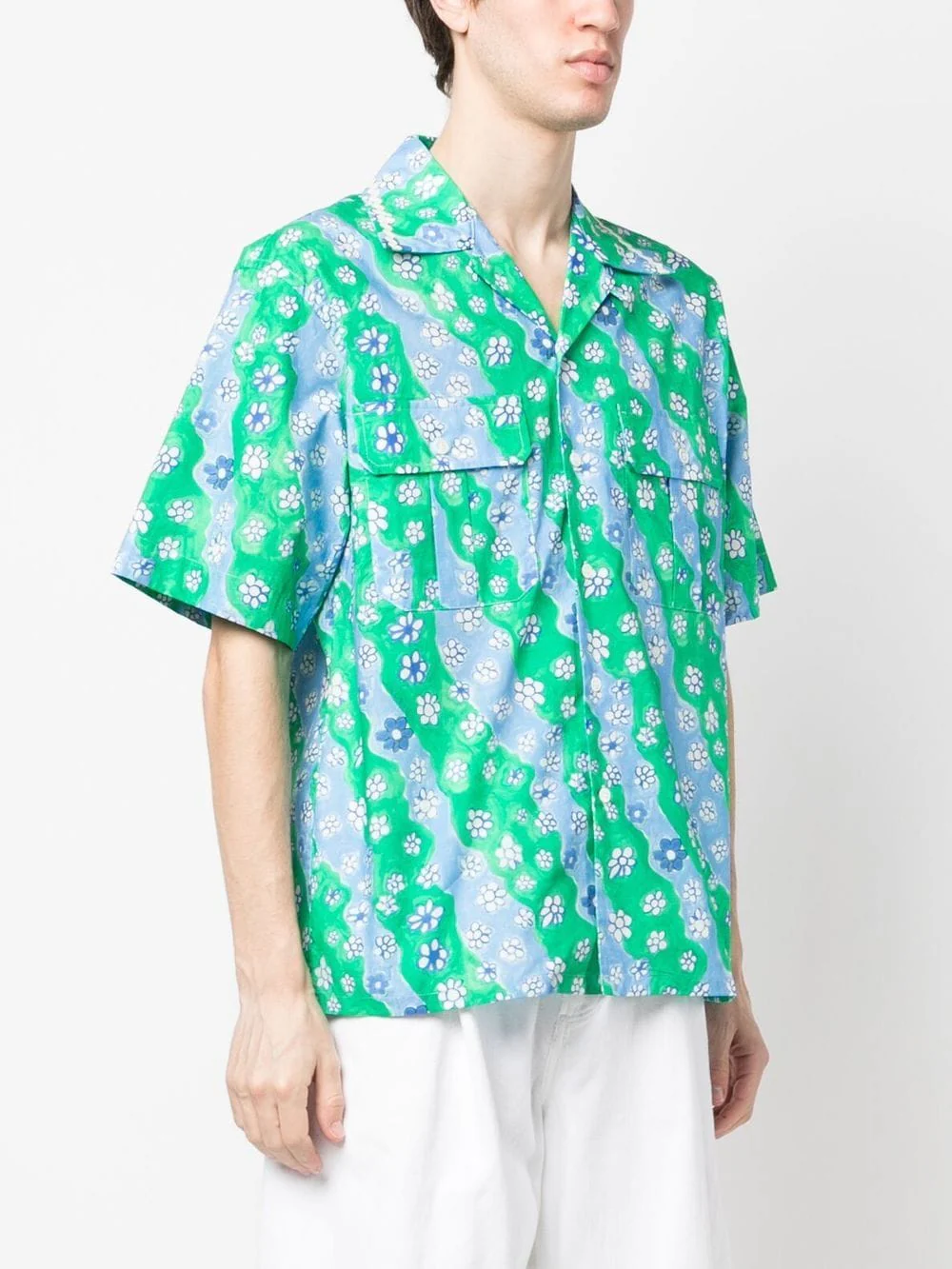 Floral-Print Short-Sleeved Shirt - Image 2