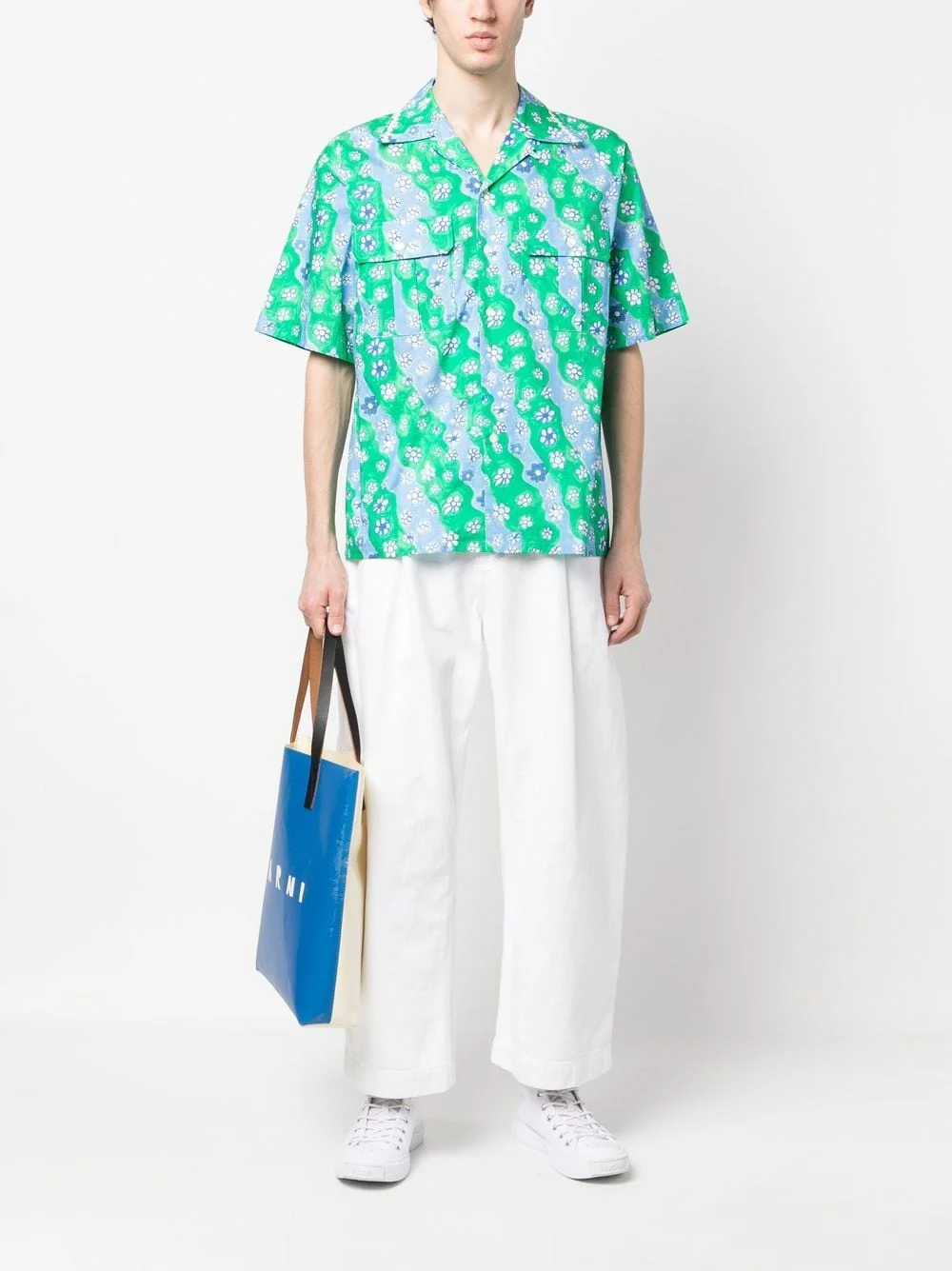 Floral-Print Short-Sleeved Shirt - Image 5