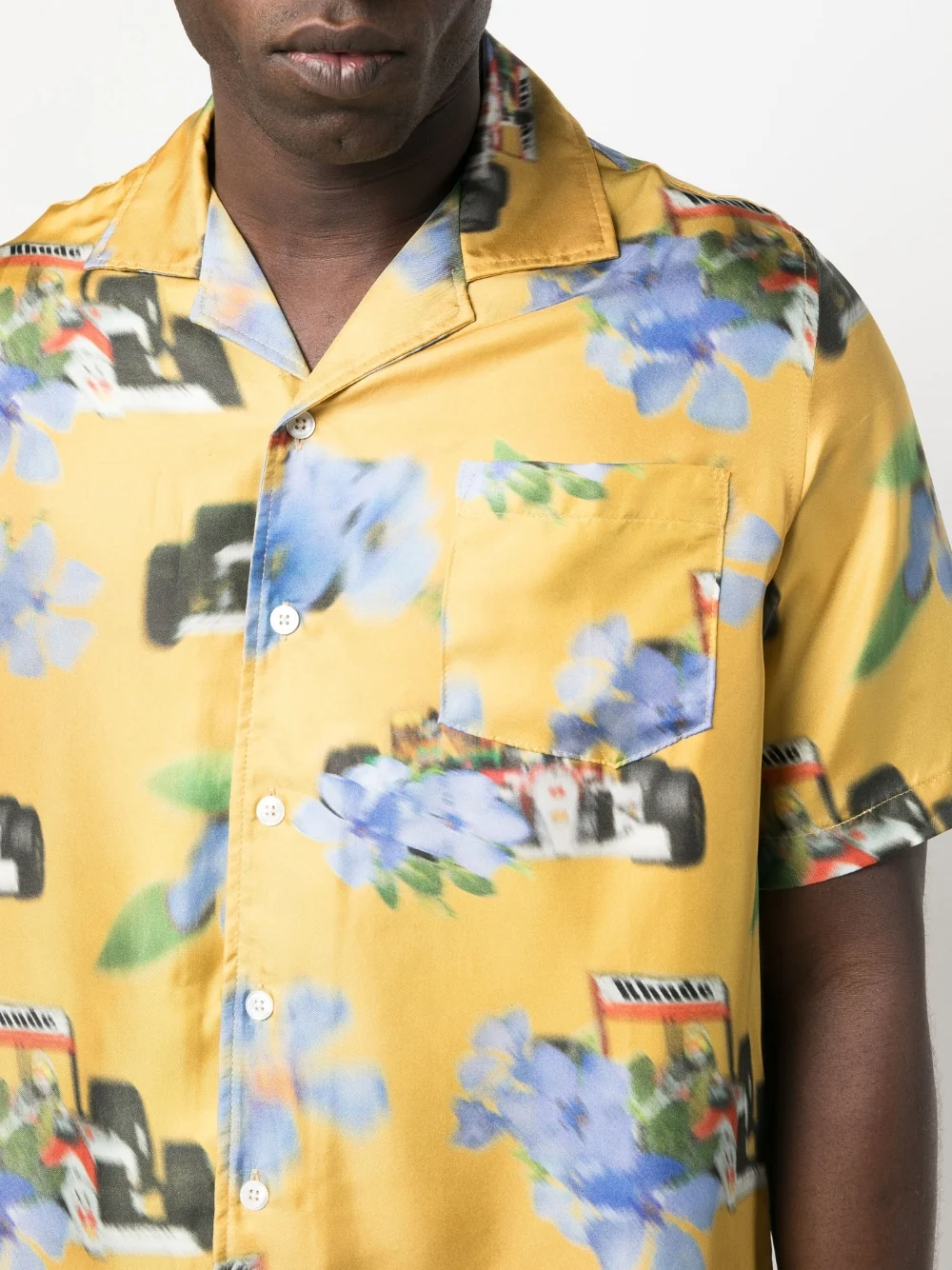 Floral-Print Silk Shirt - Image 4