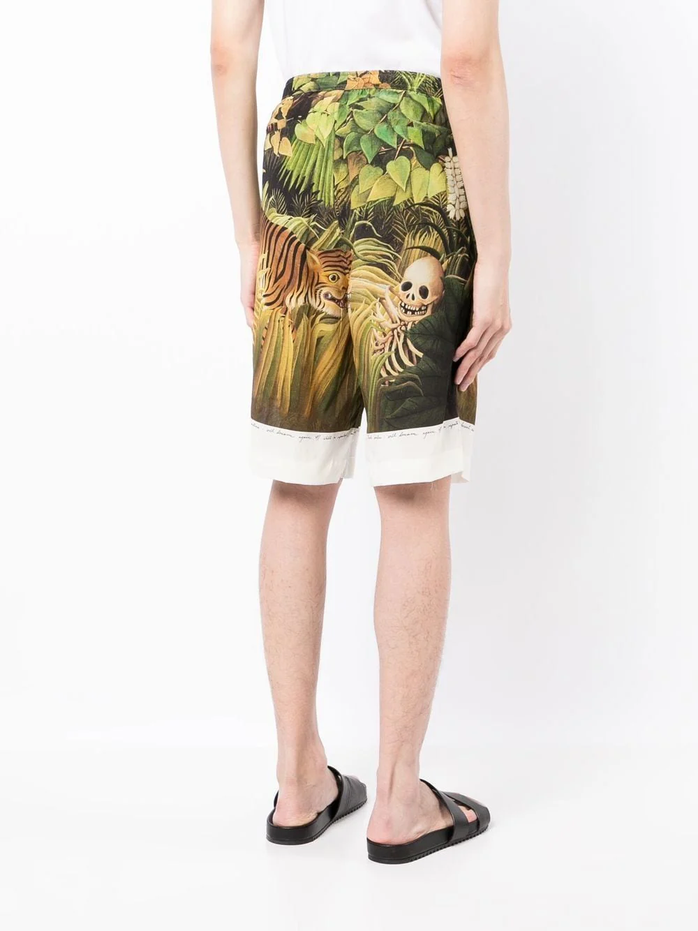 Forest Graphic-Print Silk Shorts - Image 4