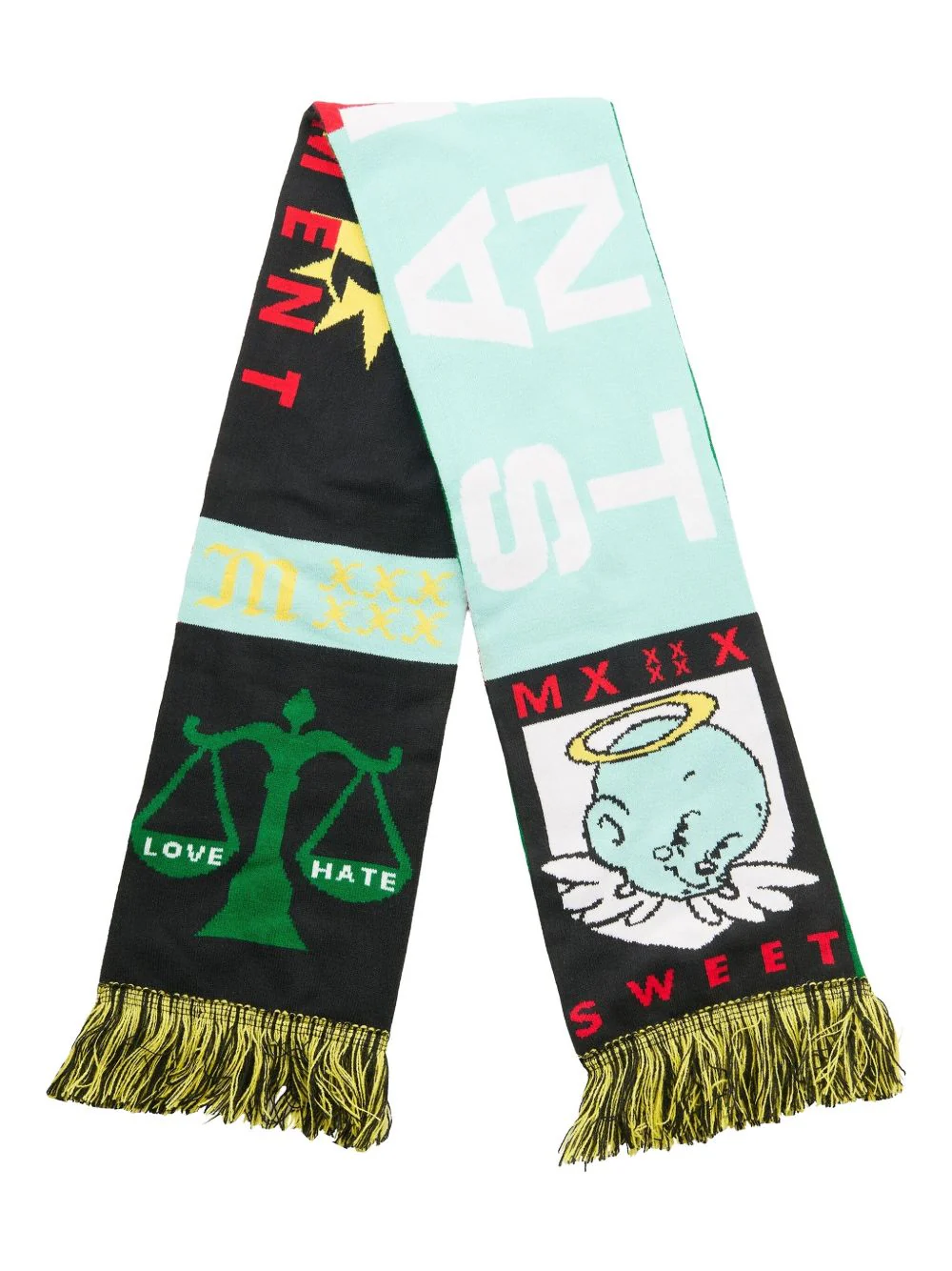 Fringe Graphic Scarf - Image 2
