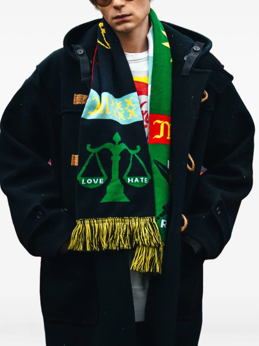 Fringe Graphic Scarf - Image 3