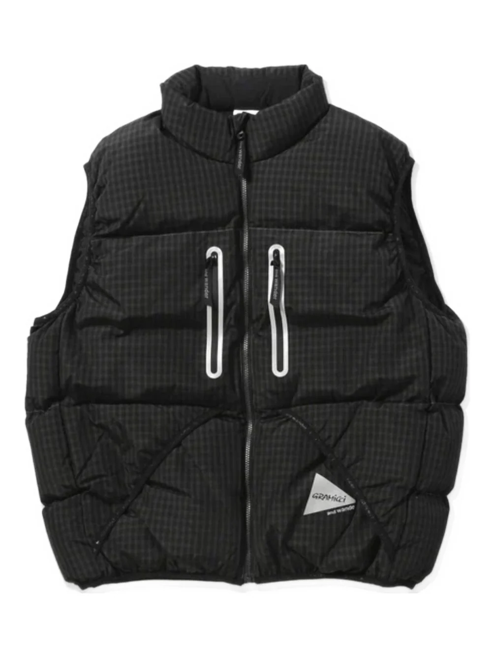 Gadded Gingham-Pattern Gilet