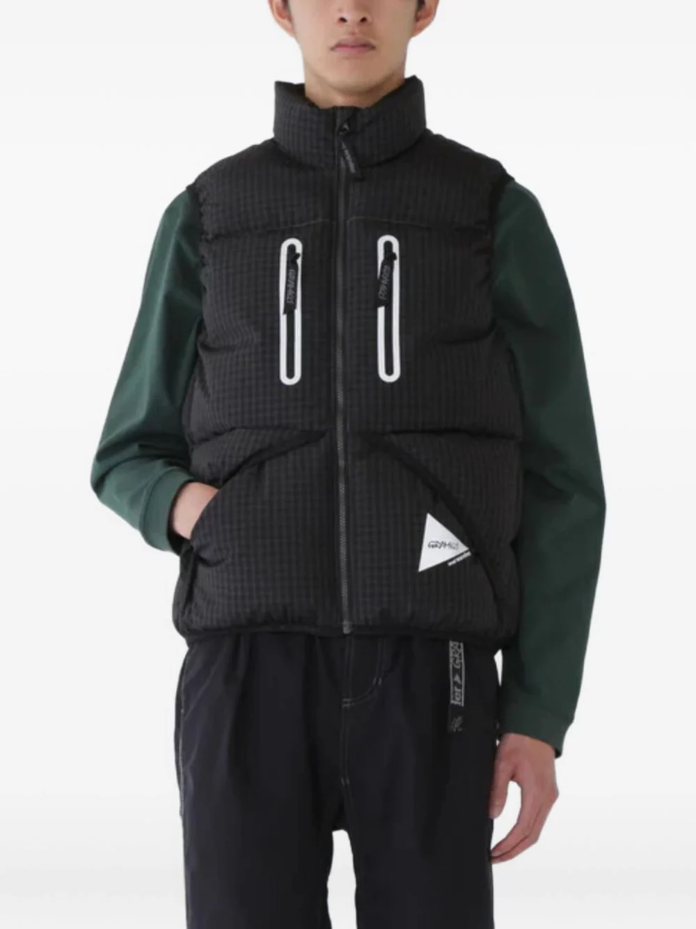 Gadded Gingham-Pattern Gilet - Image 2
