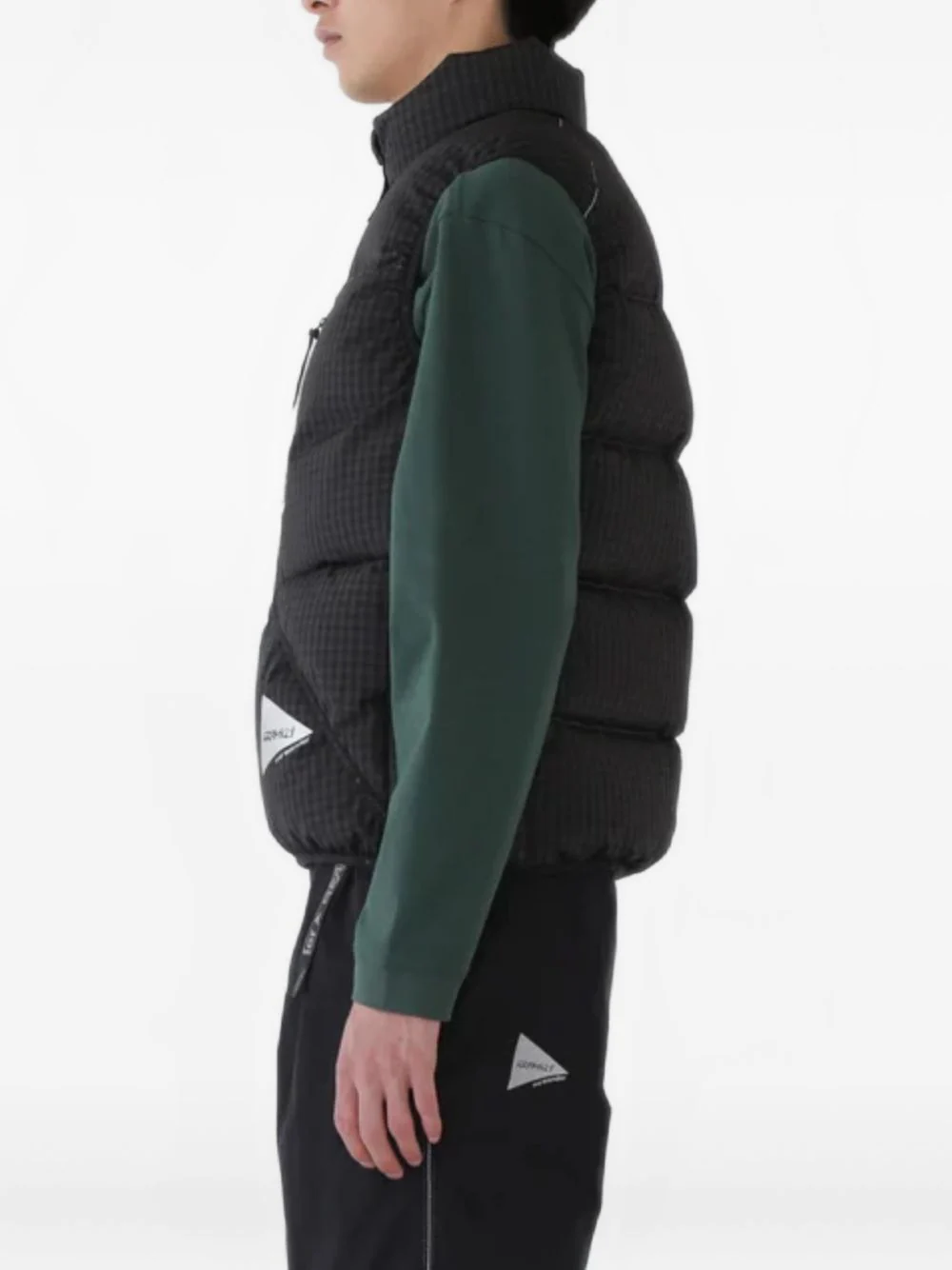 Gadded Gingham-Pattern Gilet - Image 4