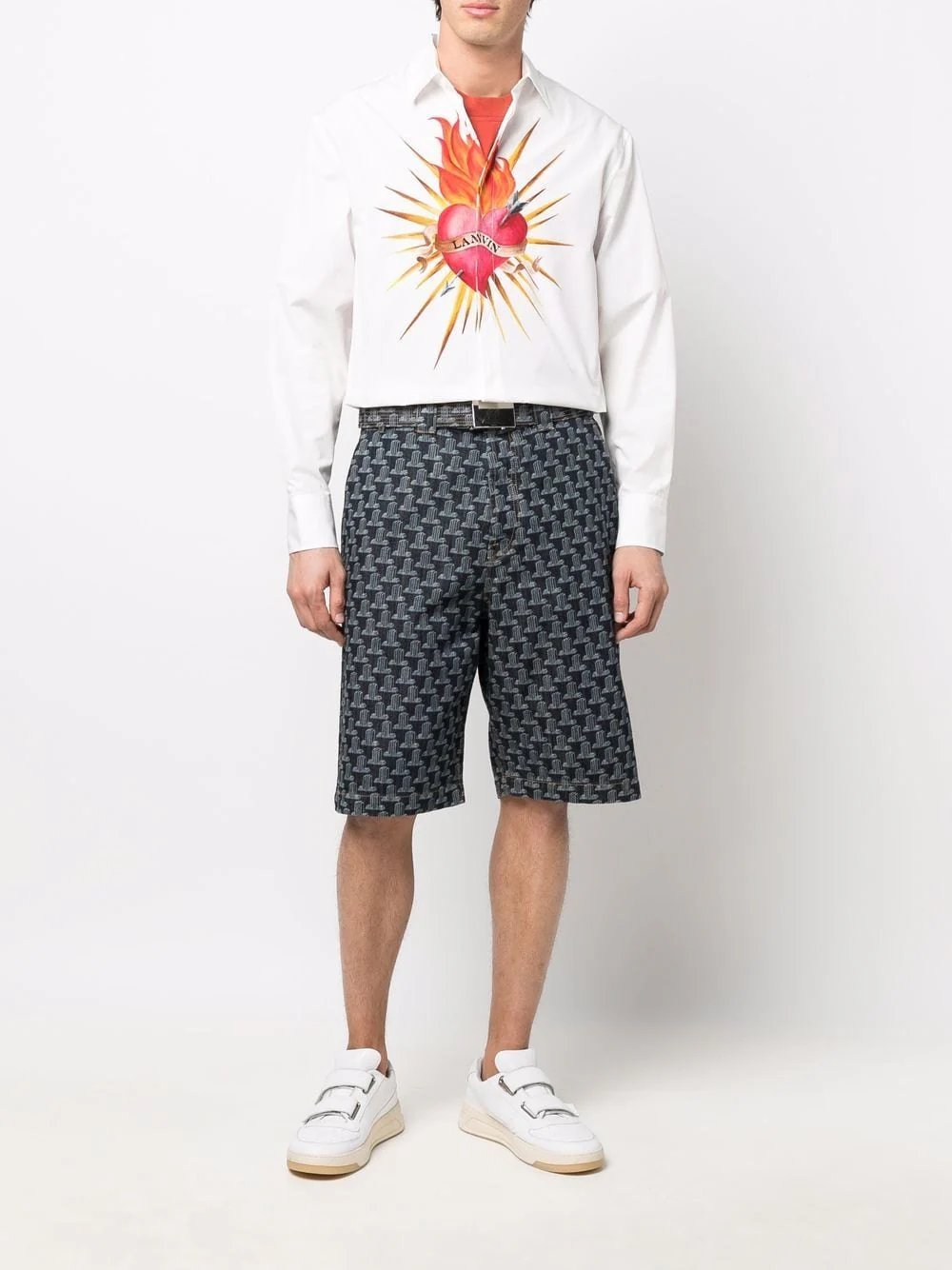 Geometric-Print Bermuda Shorts - Image 3