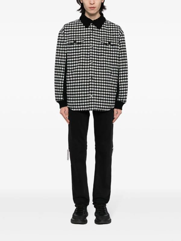 Gingham-Check Flannel Shirt Jacket - Image 7