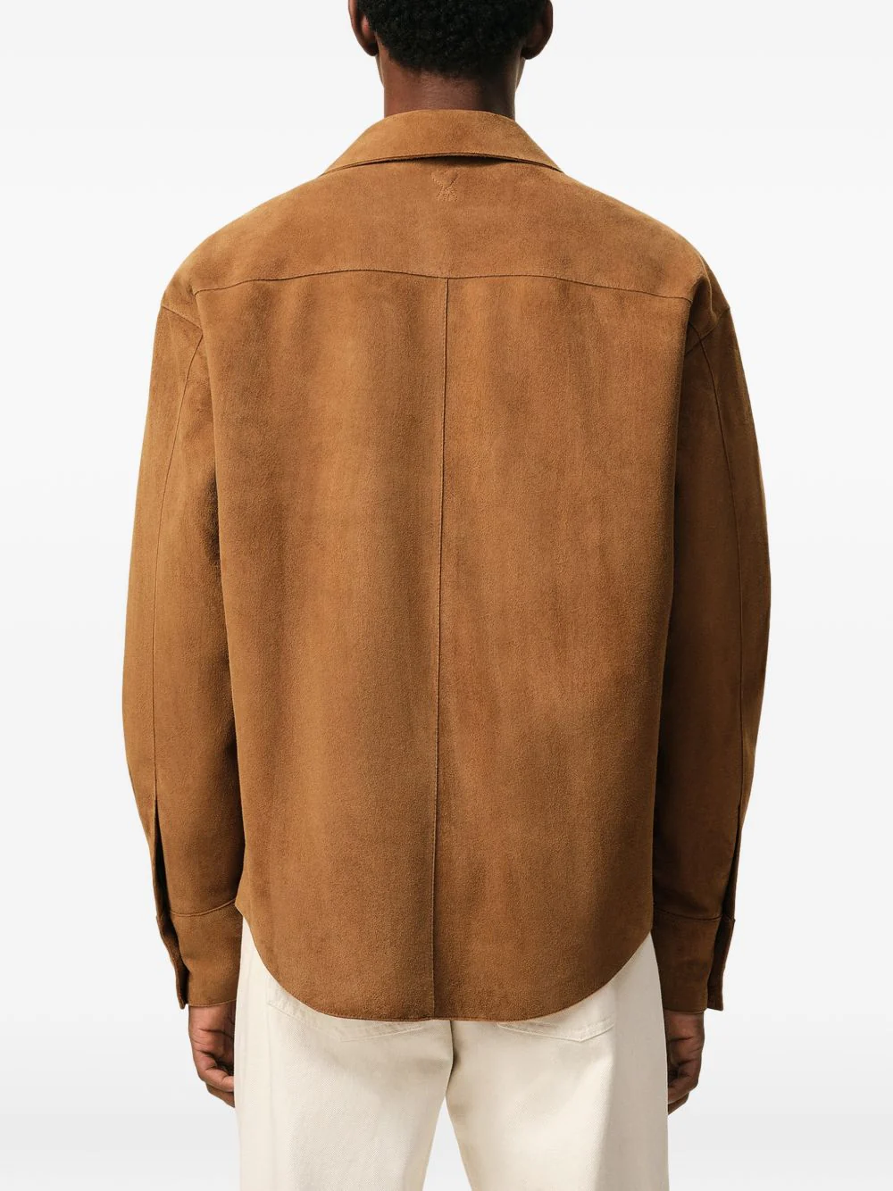 Goat Suede Buttoned Overshirt - Image 5