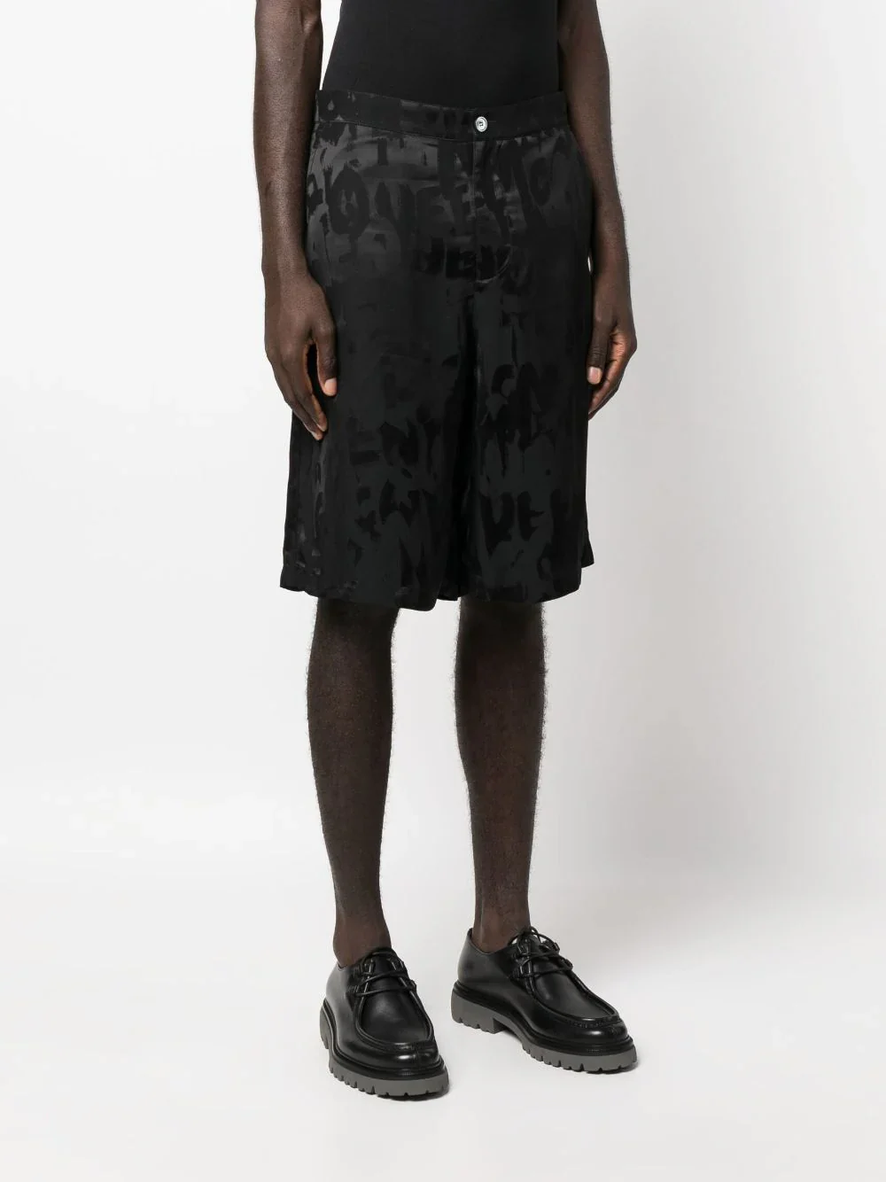 Graffiti Logo-Jacquard Shorts - Image 3