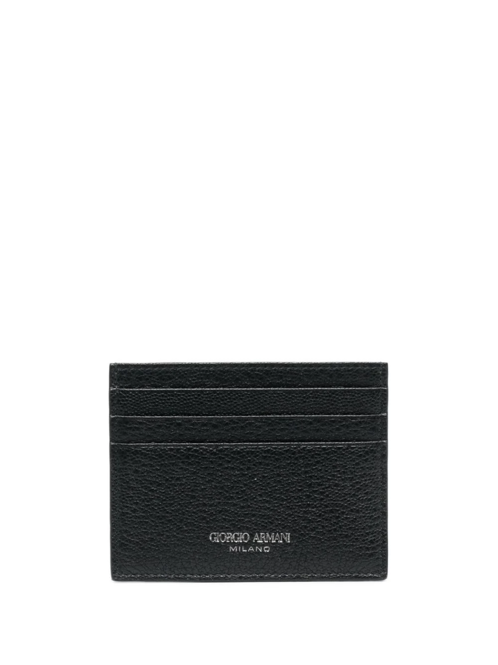 Grained-Textured Leather Card Holder