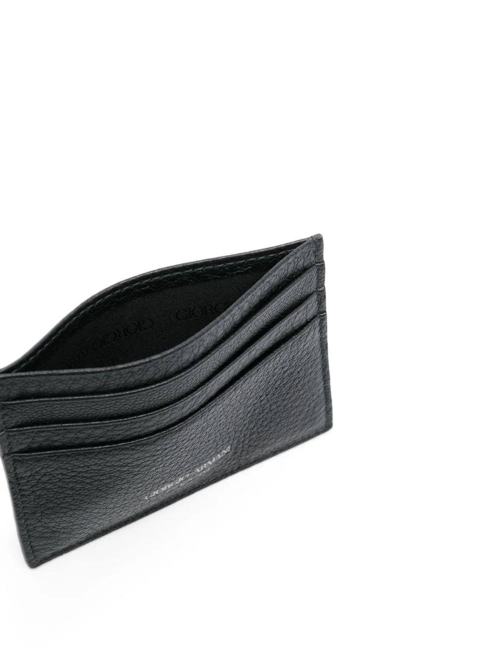 Grained-Textured Leather Card Holder - Image 3