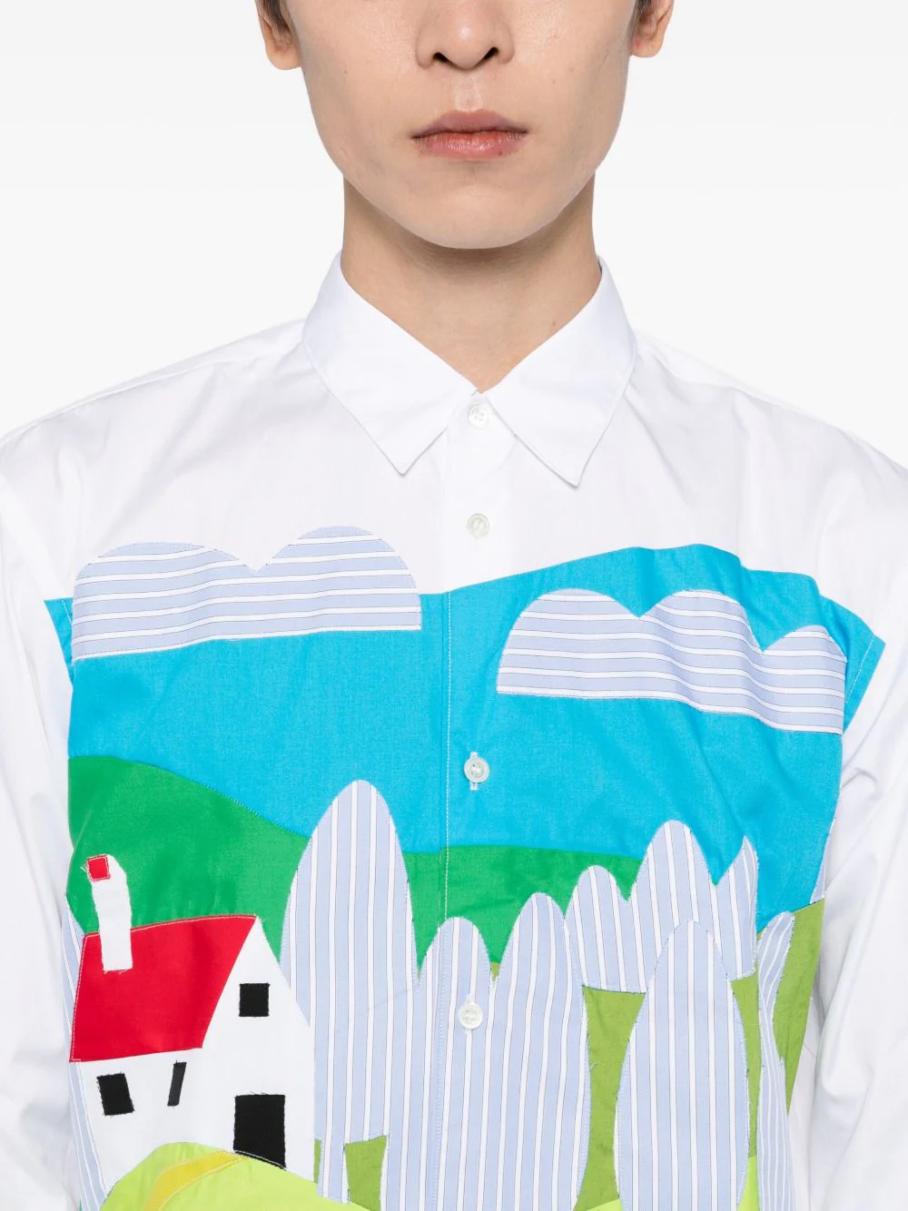 Graphic-Appliqué Shirt - Image 3