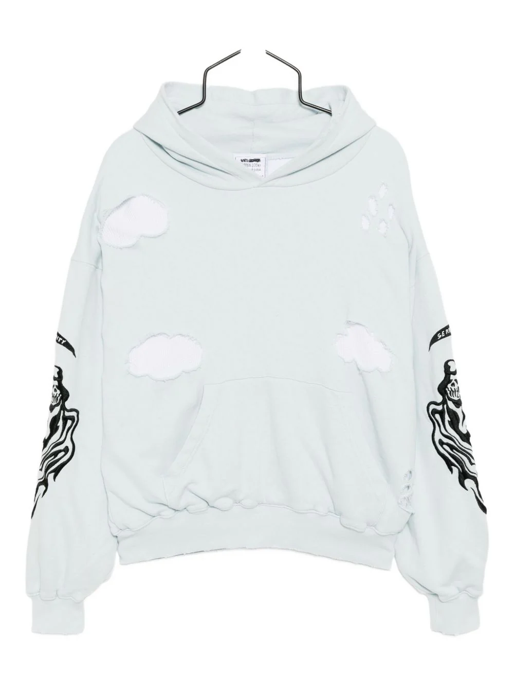 Graphic-Embroidered Hoodie