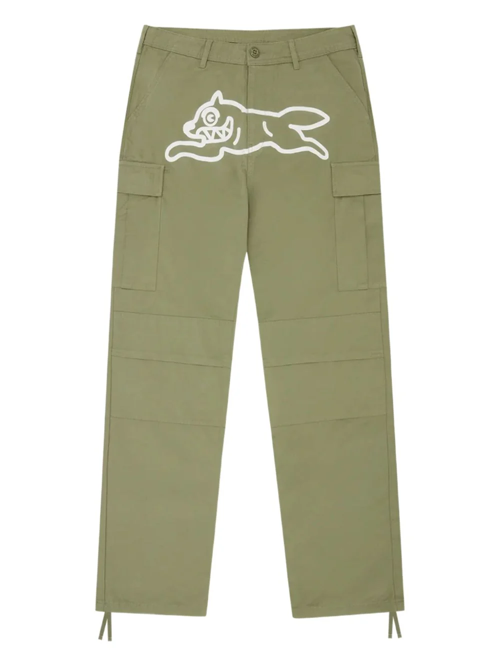 Graphic-Print Cargo Trousers