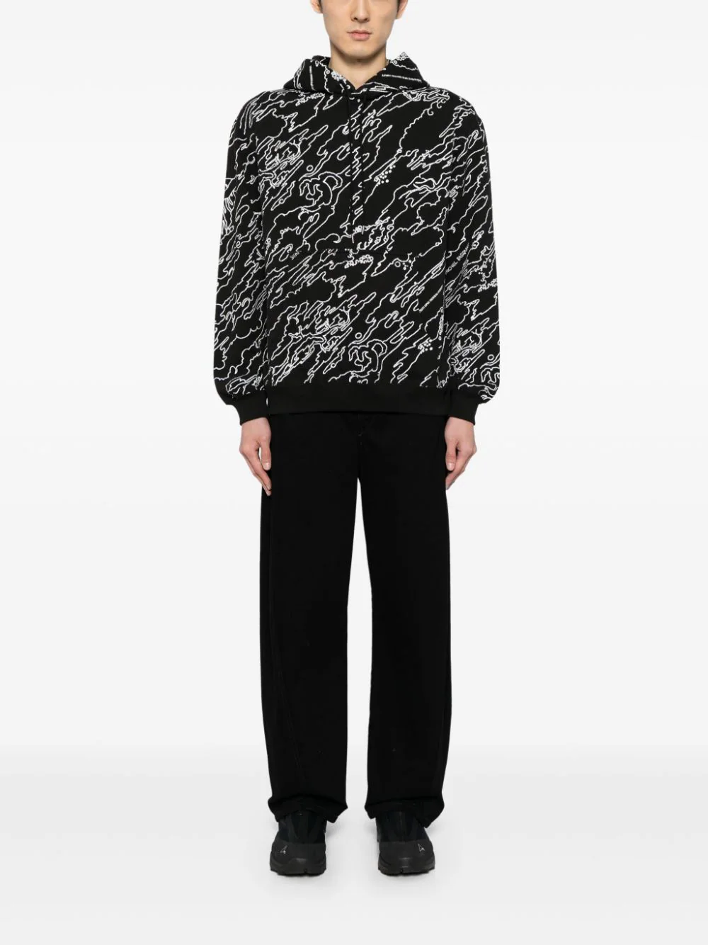 Graphic-Print Cotton Hoodie - Image 2