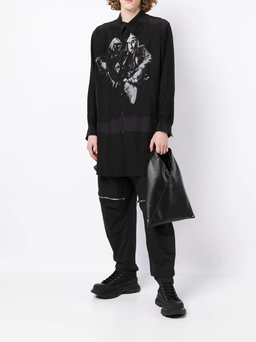 Graphic-Print Cotton Shirt - Image 3