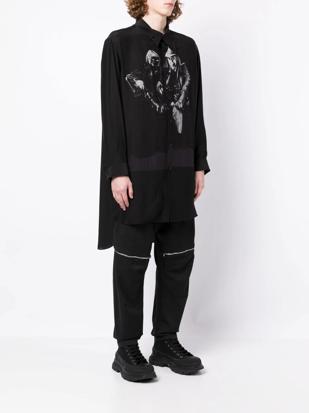 Graphic-Print Cotton Shirt - Image 5