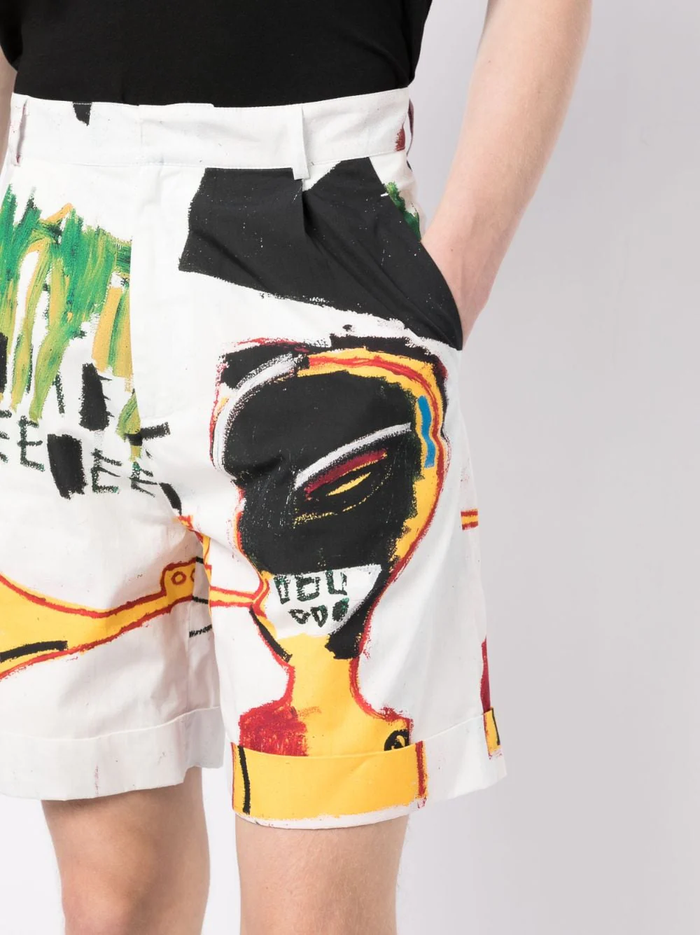 Graphic-Print Cotton Shorts - Image 5