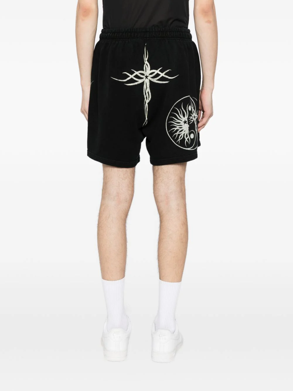 Graphic-Print Cotton Shorts - Image 3