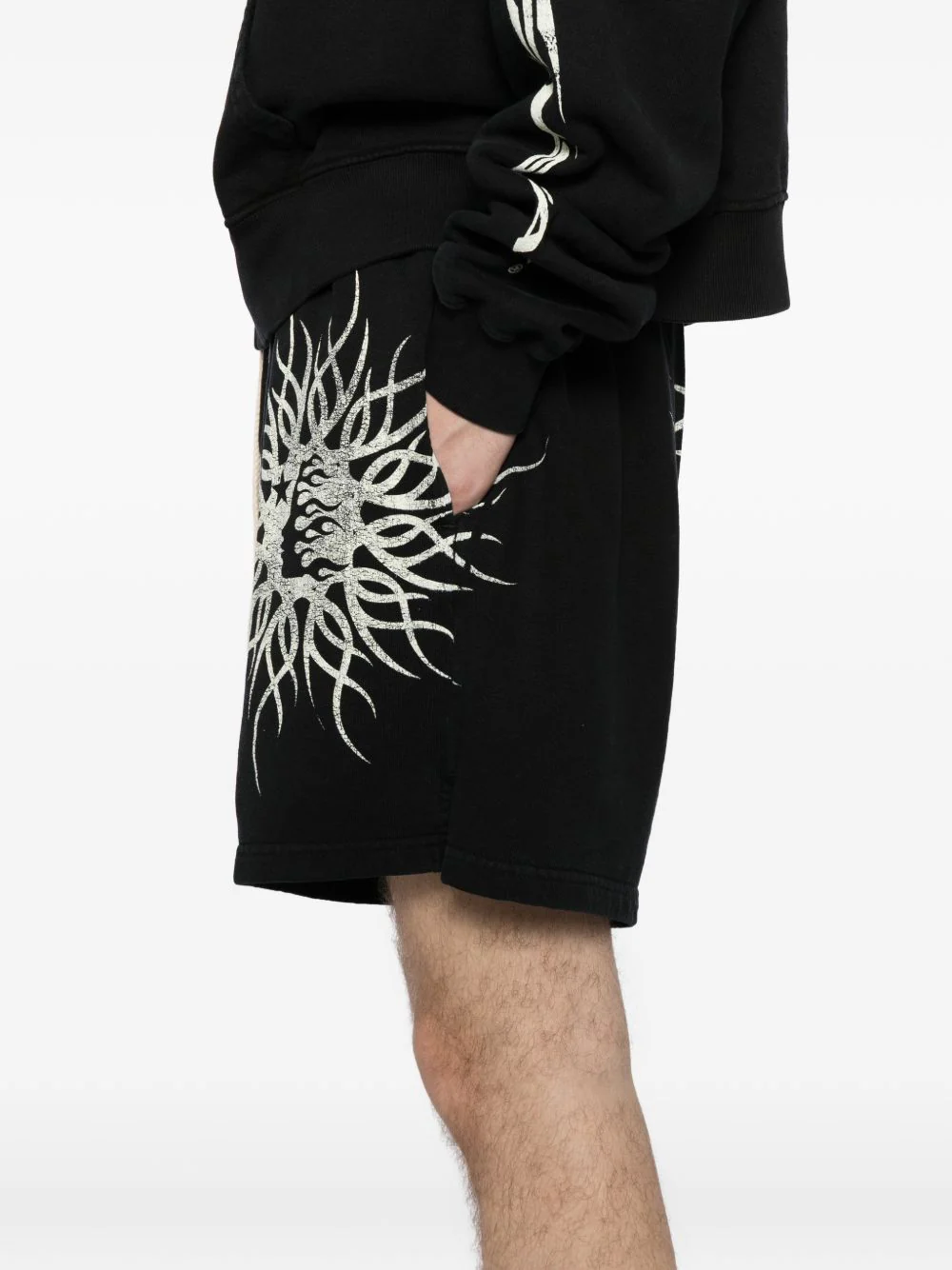 Graphic-Print Cotton Shorts - Image 4