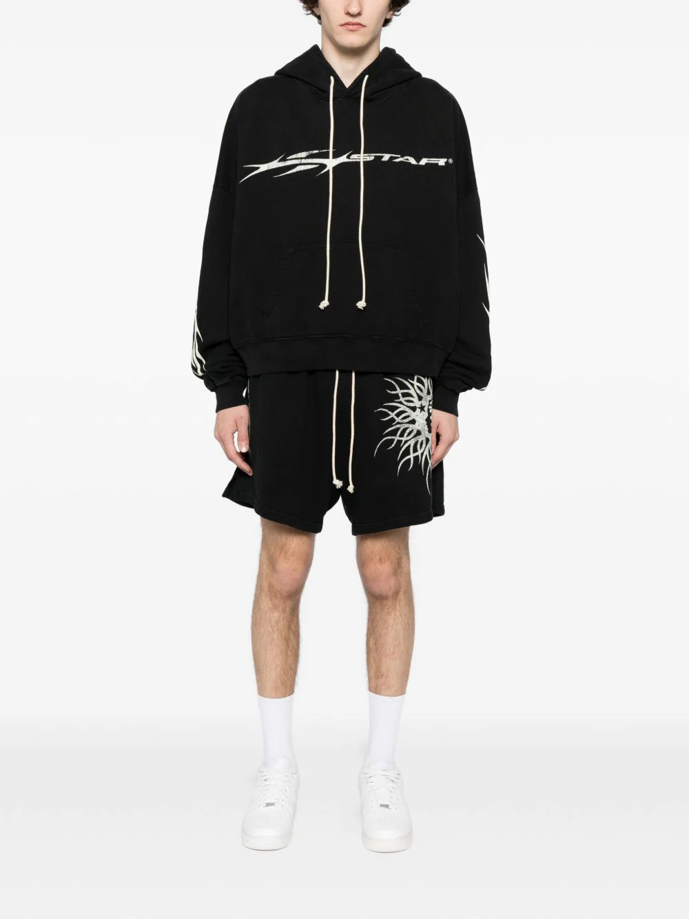 Graphic-Print Cotton Shorts - Image 5