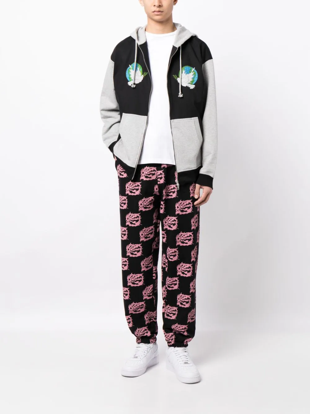 Graphic-Print Cotton Track Pants - Image 4