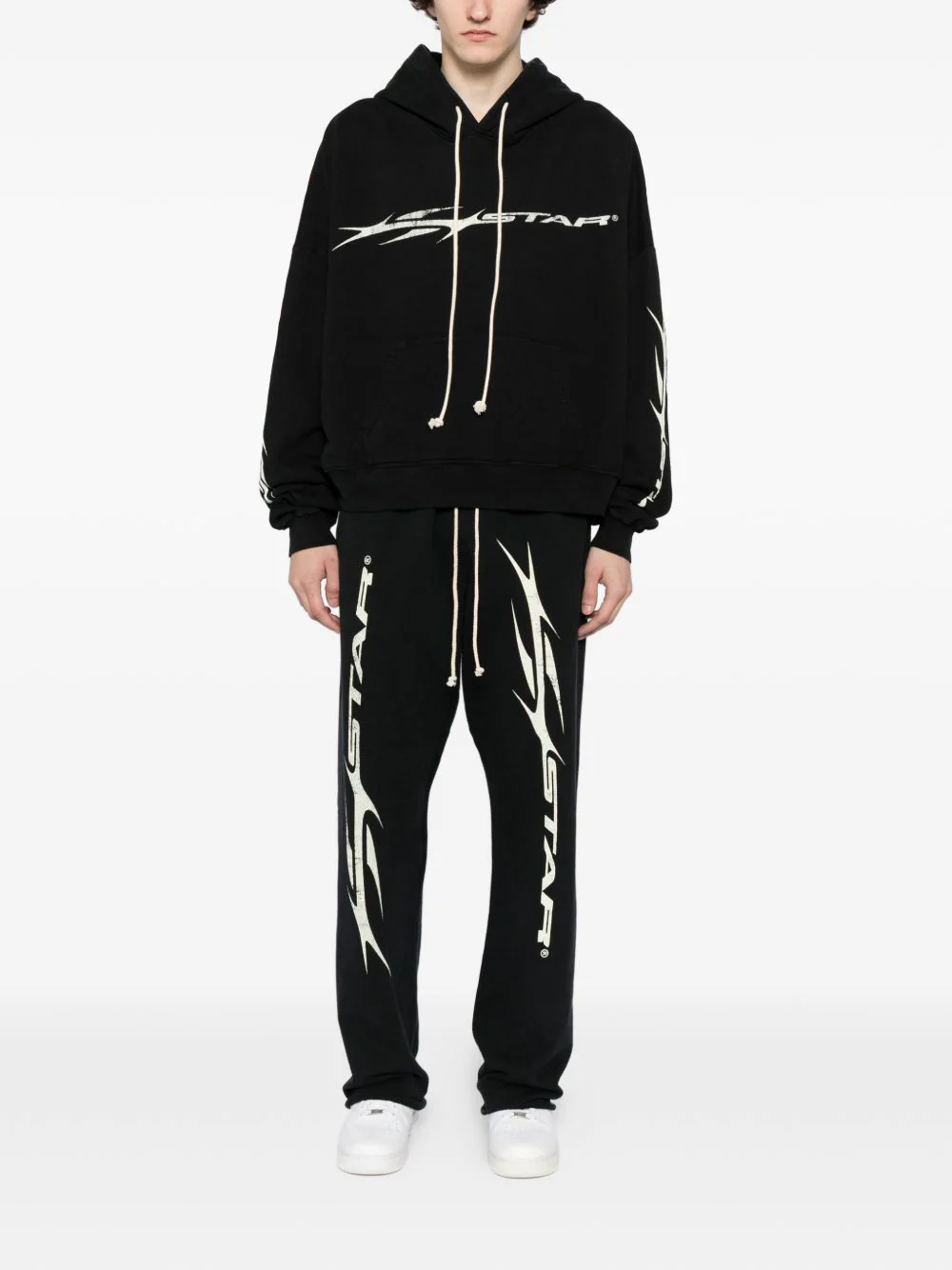 Graphic-Print Cotton Trackpants - Image 3