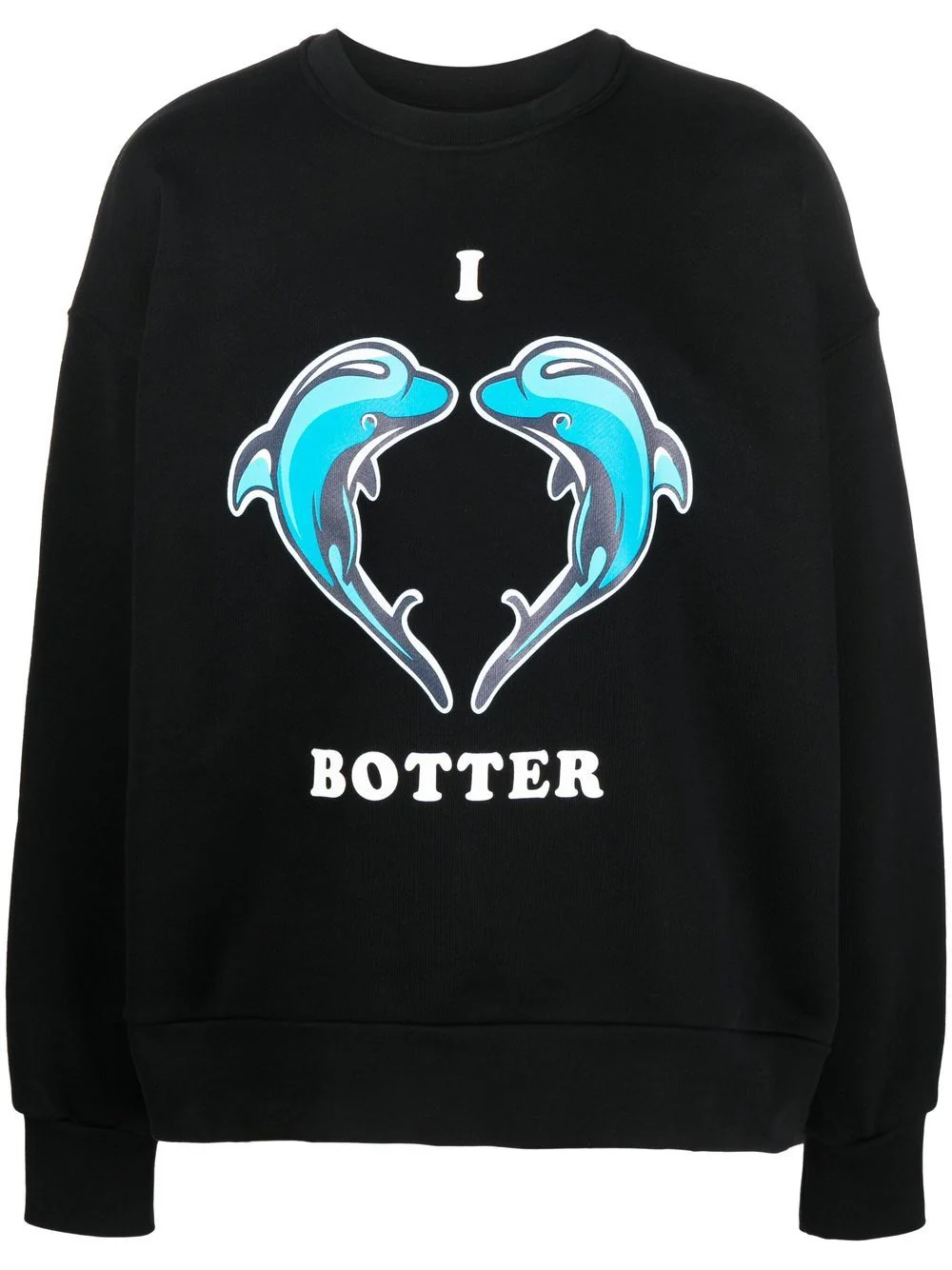 Graphic-Print Crew Neck Sweatshirt
