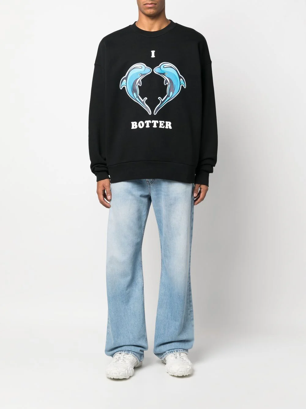 Graphic-Print Crew Neck Sweatshirt - Image 2