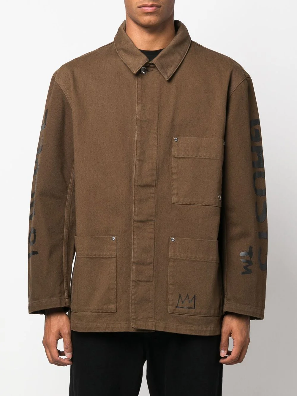 Graphic-Print Denim Jacket - Image 3