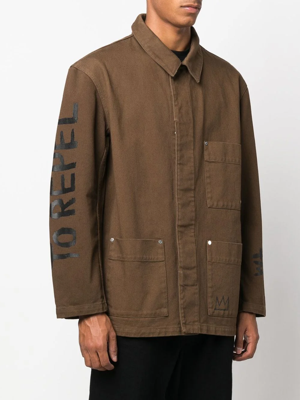 Graphic-Print Denim Jacket - Image 4