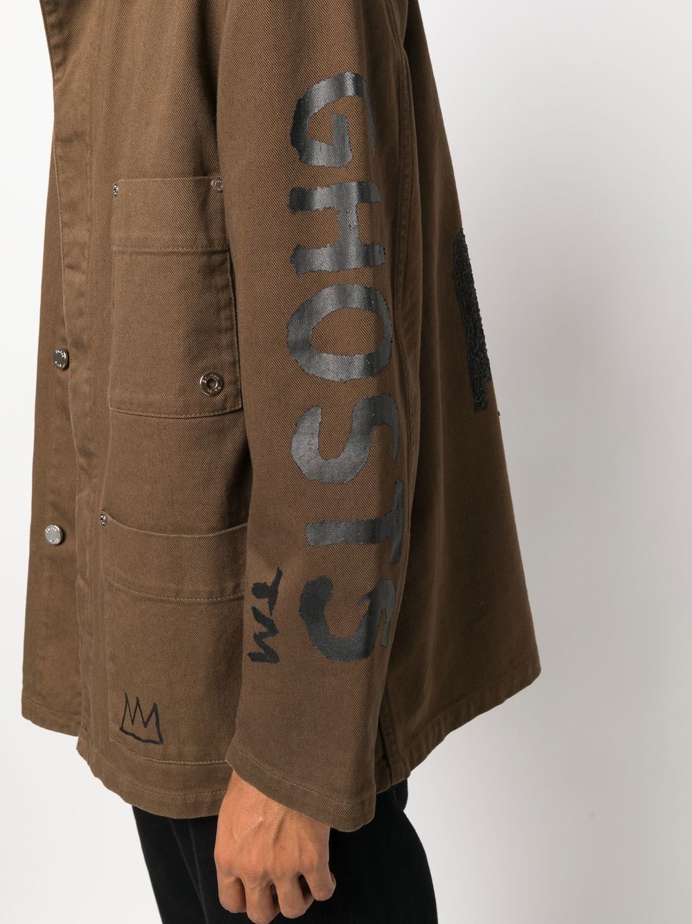 Graphic-Print Denim Jacket - Image 5