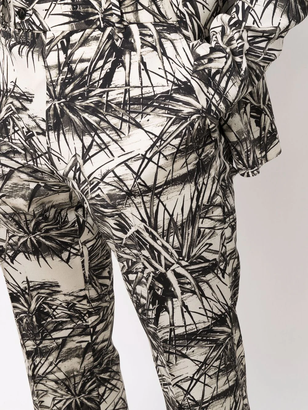 Graphic-Print Flared Trousers - Image 4