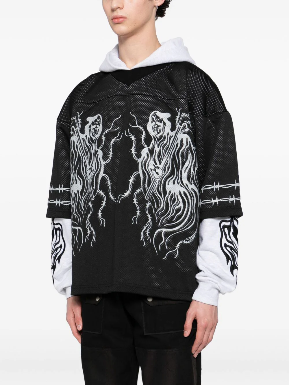 Graphic-Print Hoodie - Image 4