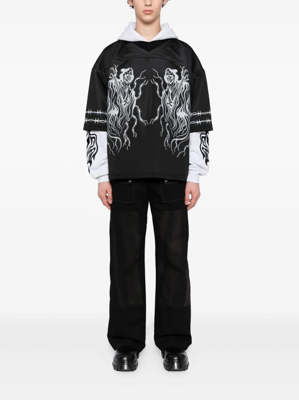 Graphic-Print Hoodie - Image 5