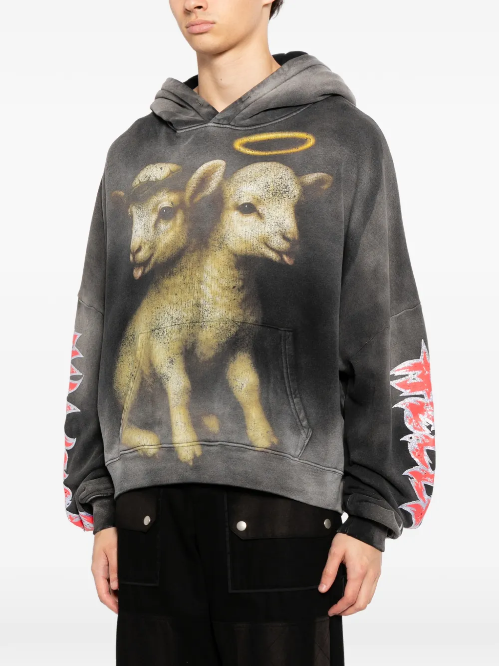 Graphic Print Hoodie - Image 3