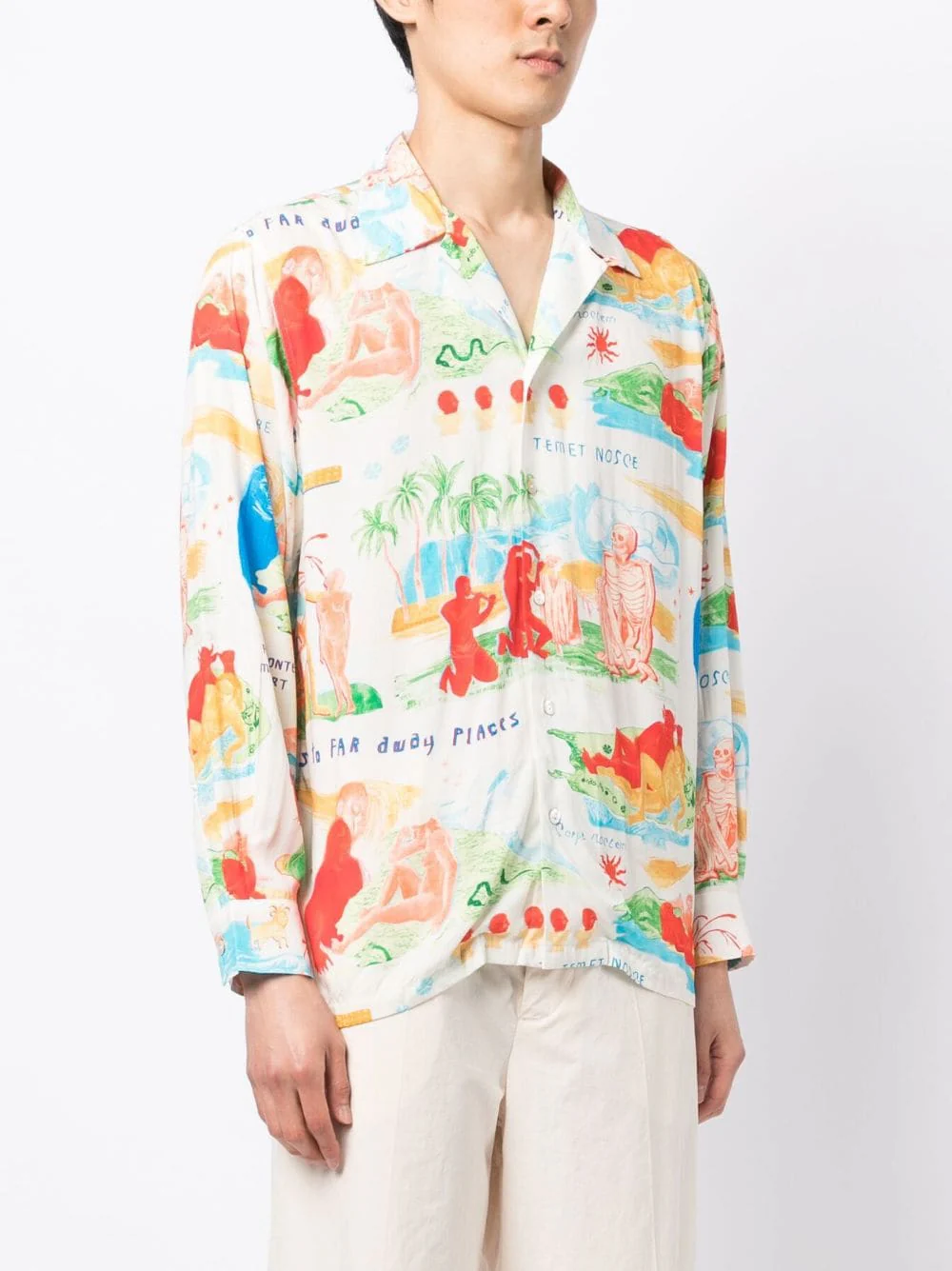 Graphic-Print Long-Sleeve Shirt - Image 2