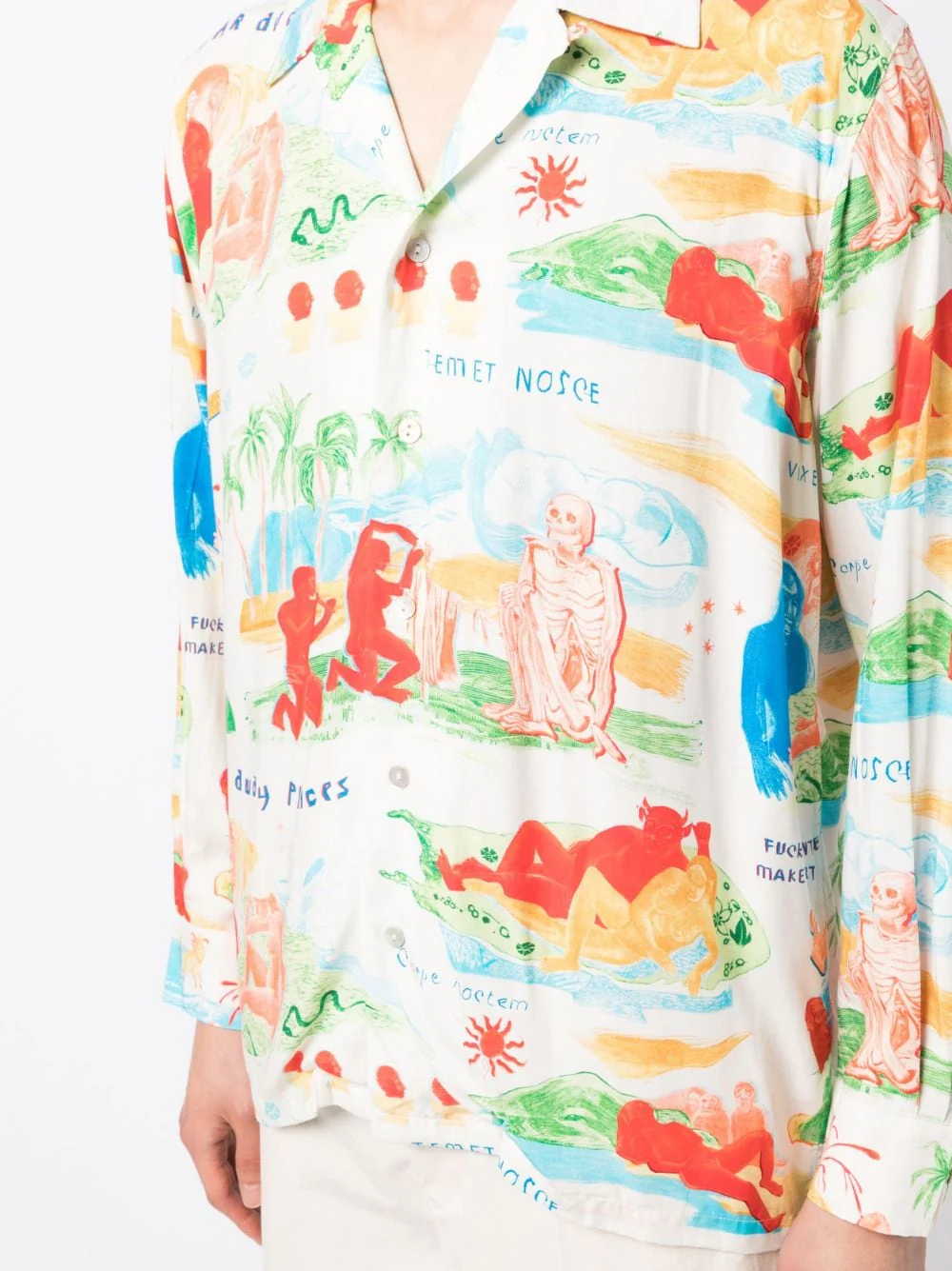 Graphic-Print Long-Sleeve Shirt - Image 3