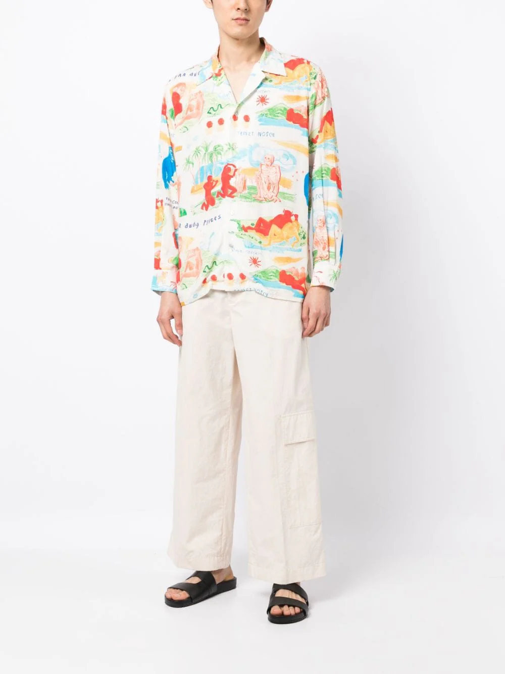 Graphic-Print Long-Sleeve Shirt - Image 5