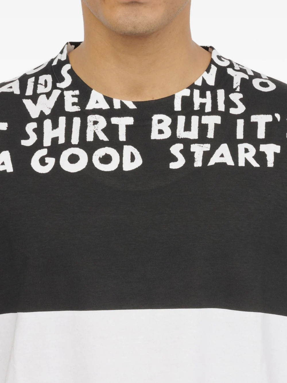 Graphic-Print Panelled T-Shirt - Image 4
