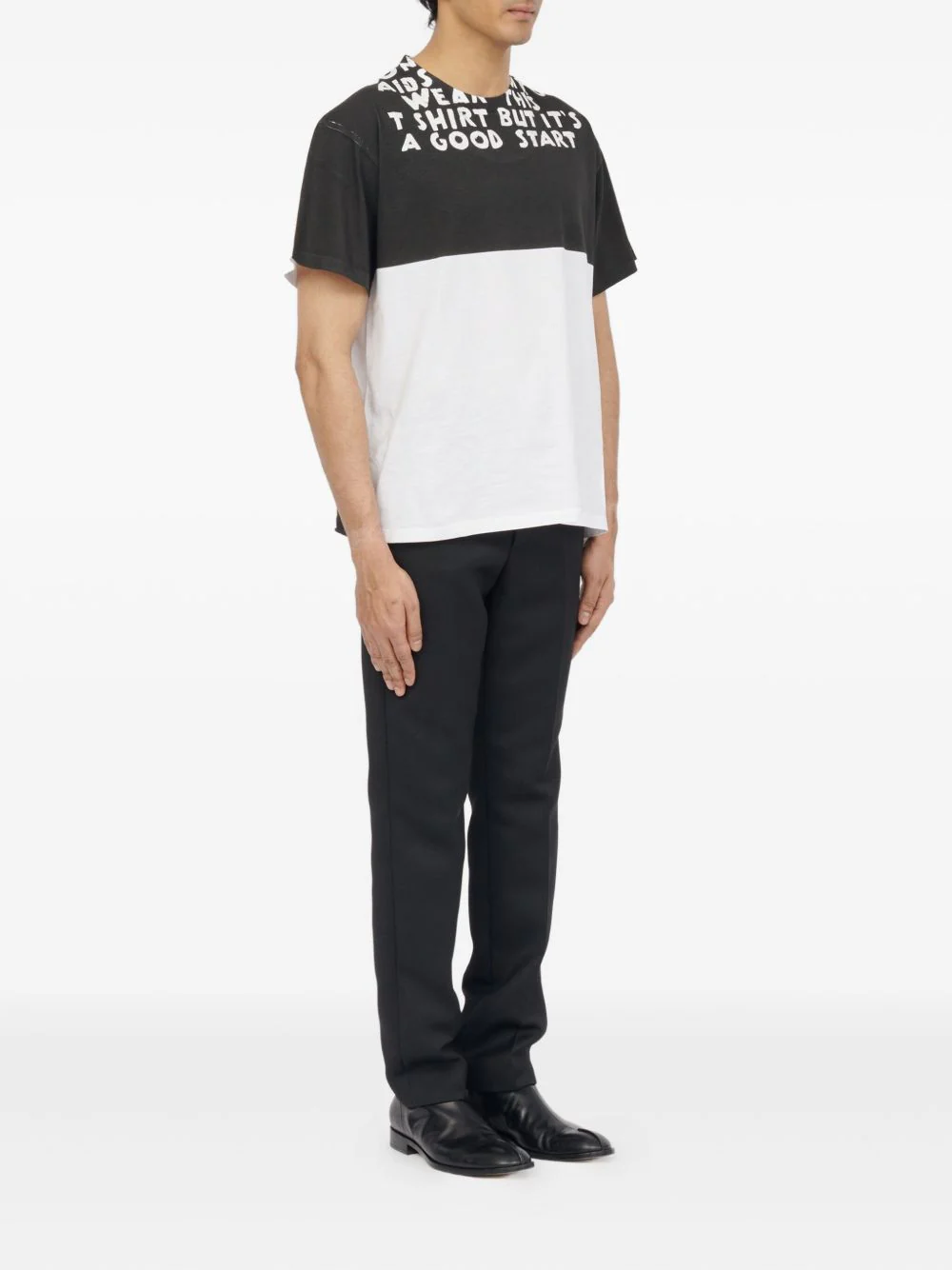 Graphic-Print Panelled T-Shirt - Image 6