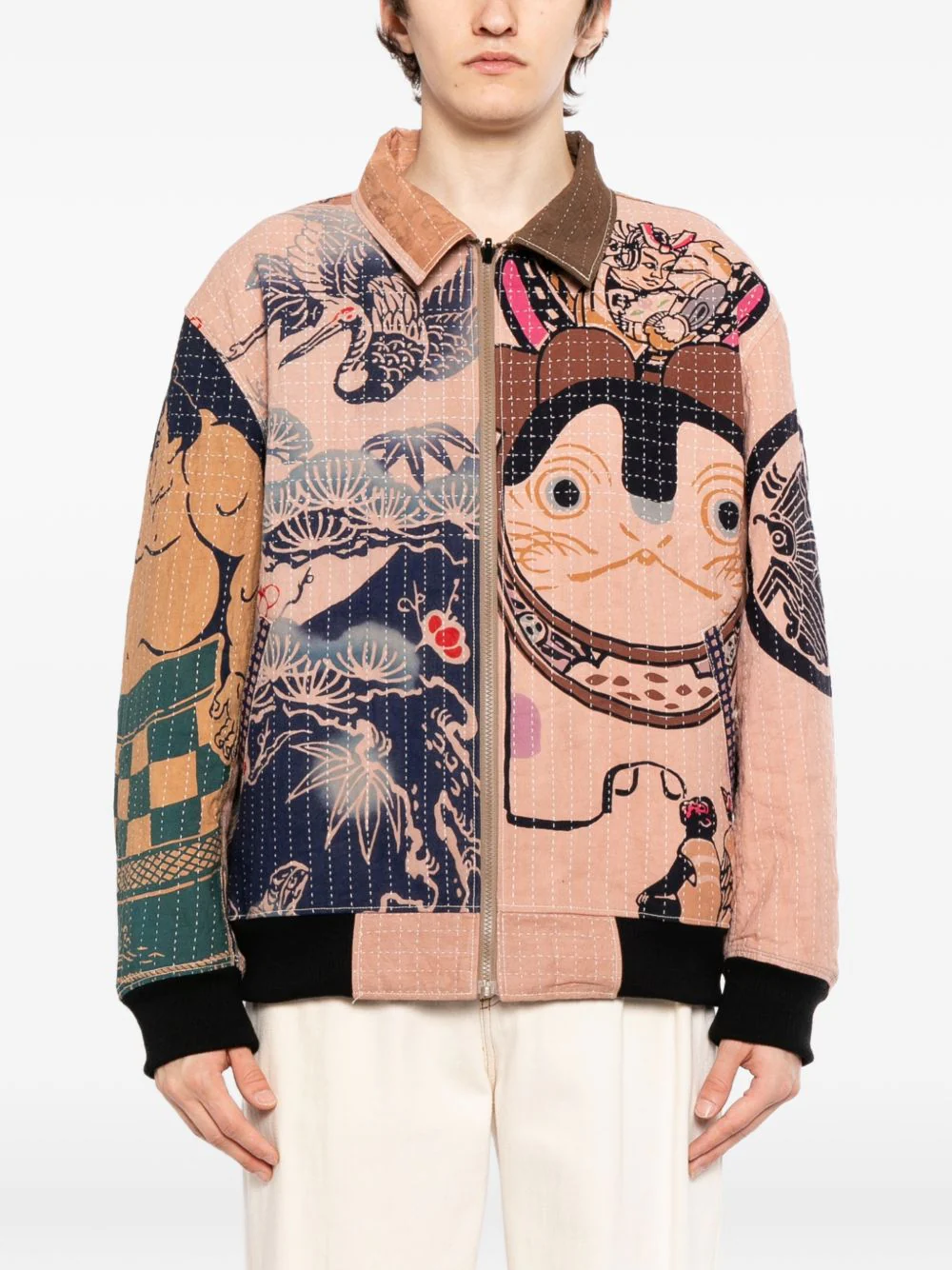 Graphic-Print Reversible Jacket - Image 2
