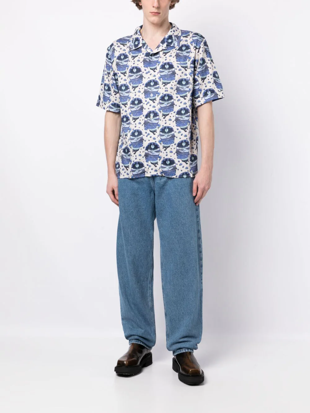 Graphic-Print Short-Sleeve Shirt - Image 4